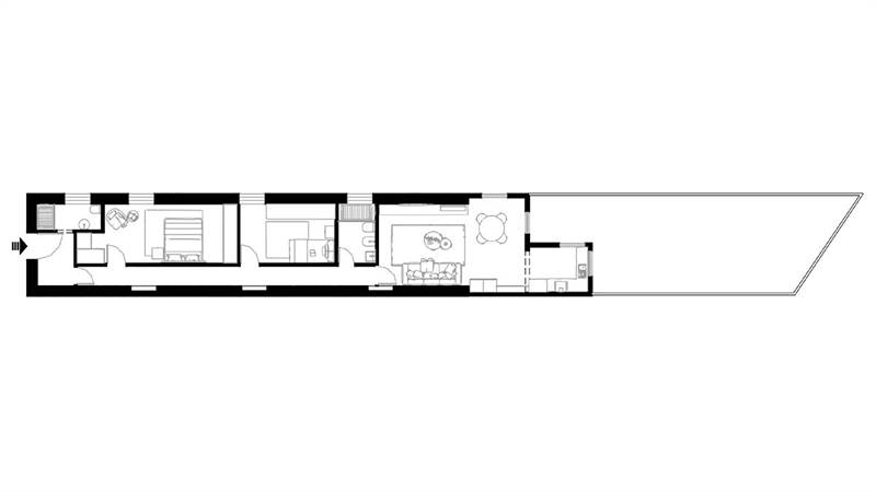 Planimetria realizzata a fini illustrativi e comme
