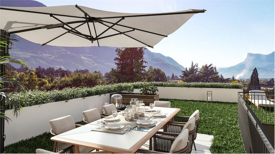 Rendering terrazza esterna