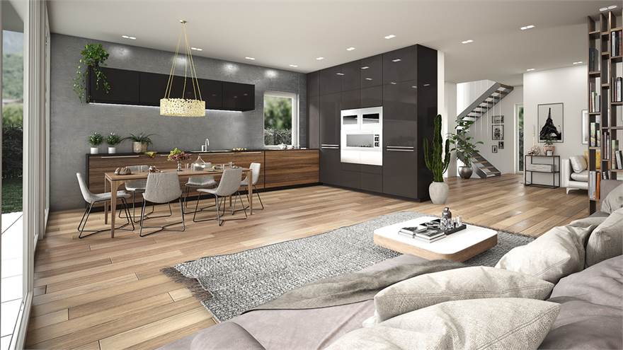 Rendering vista interna