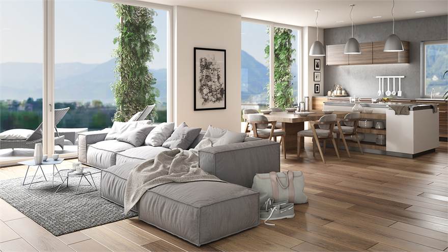 Rendering vista interna